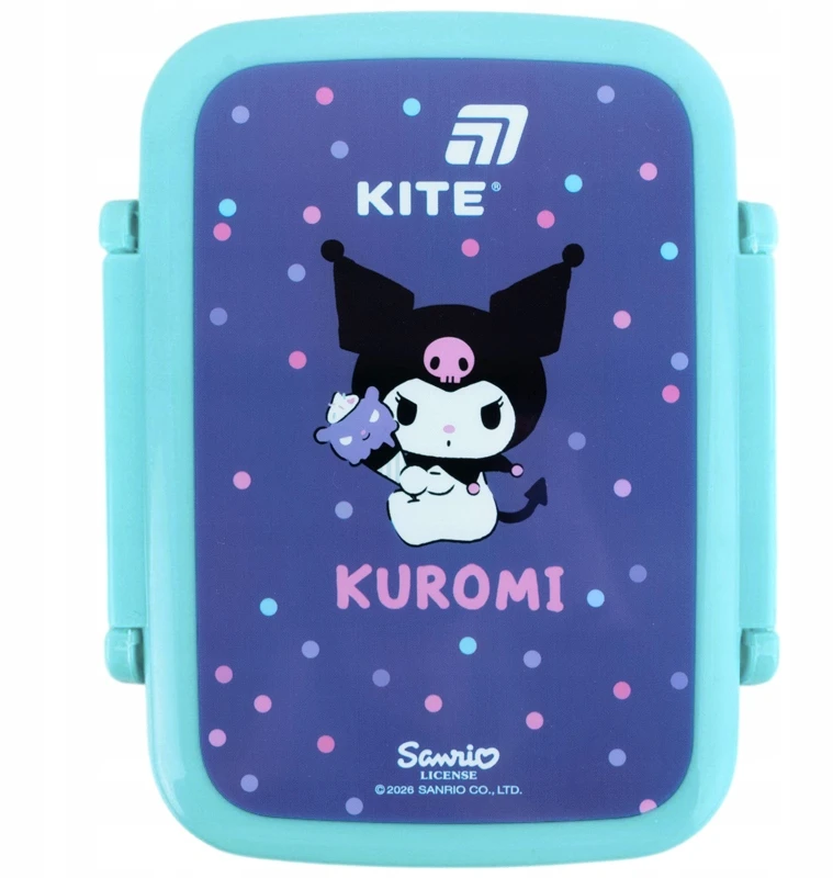 Maža Kuromi priešpiečių dėžutė mergaitėms, 420 ml, su skyreliu Kite