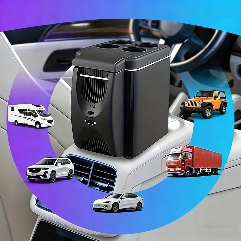 MAŽAS 12V NEŠIMASIS KELIONIŲ ŠALDYTUVAS MINIŲ VAISTŲ AUTOMOBILIŲ GĖRIMŲ SKIRTIMUI