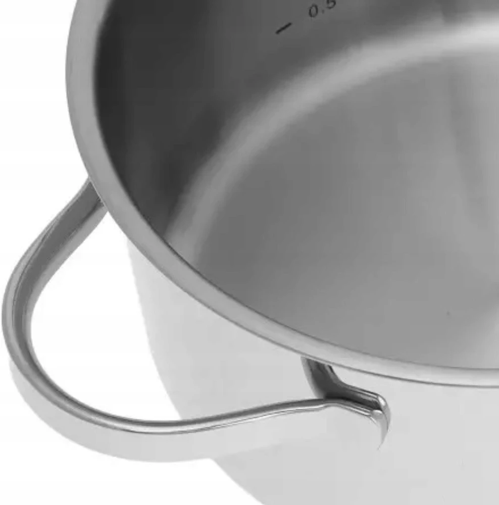 Mažas 18/10 nerūdijančio plieno puodas SU dangteliu KASSEL puodas 16cm 1,6L