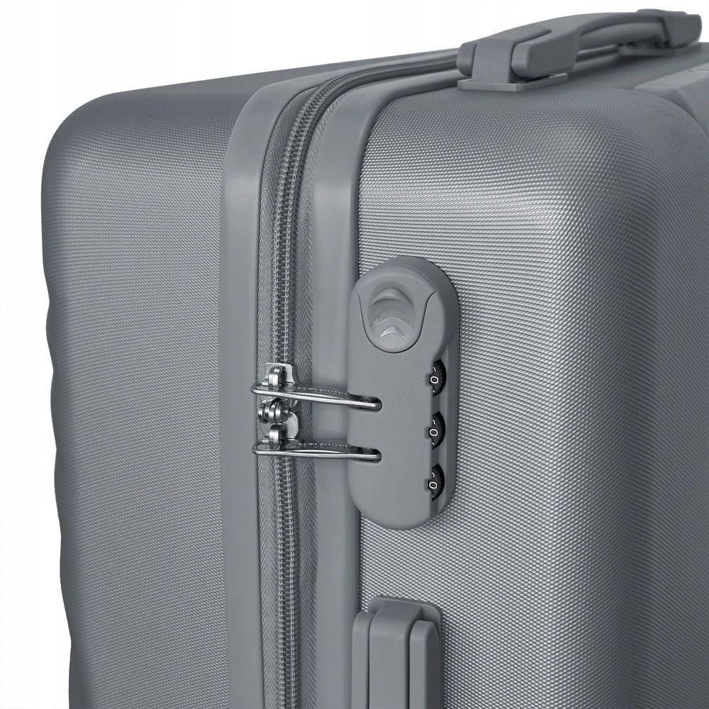 Kelioninis Mažas ABS salono lagaminas Betlewski, Pilkas
