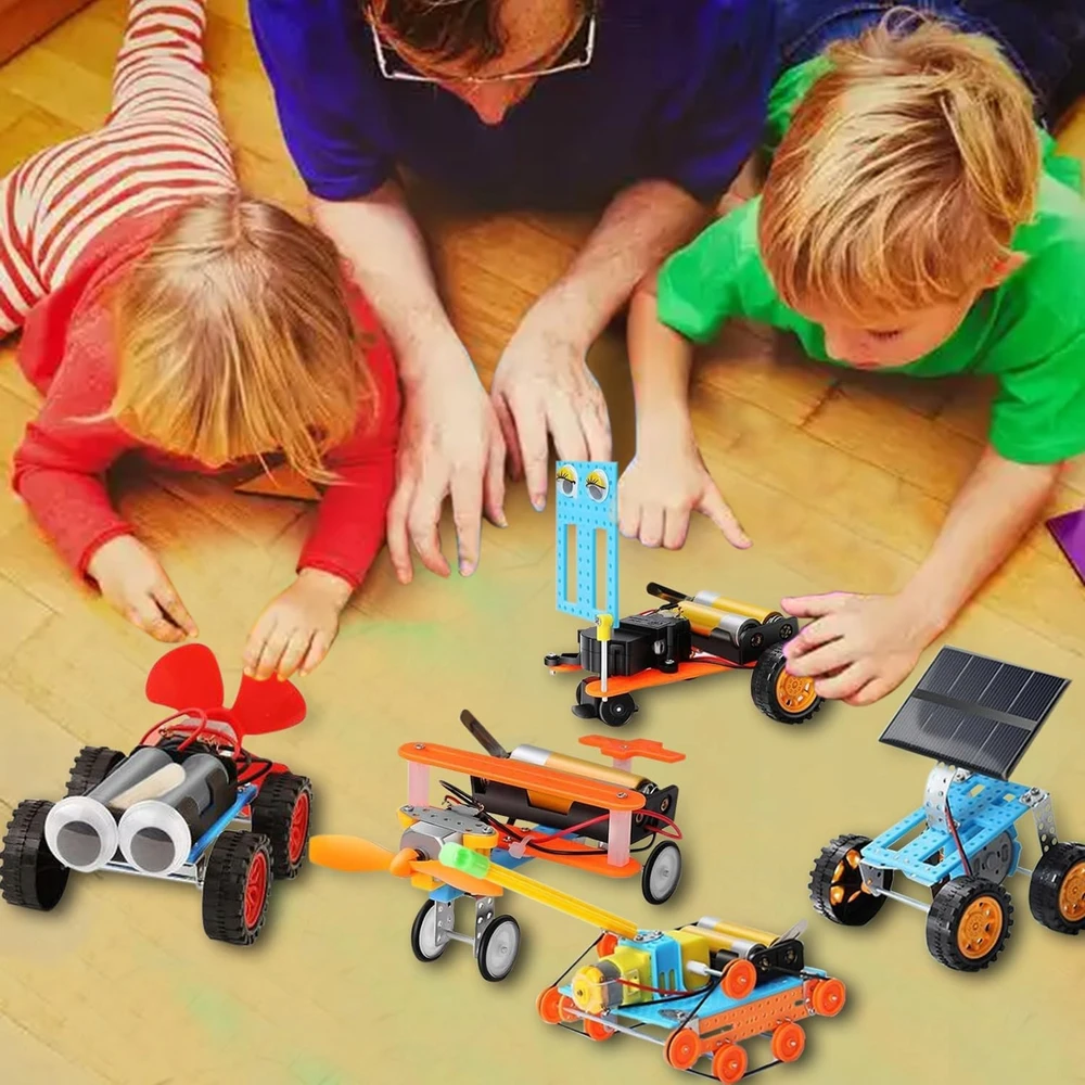 MAŽAS ELEKTRONIKOS RINKINYS EKSPERIMENTAI ROBOTO ŽAISLAI AUTOMOBILIŲ ELEKTROS MOKSLAS