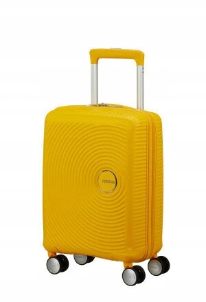 Kelioninis Mažas lagaminas American Tourister Soundbox Pastel Geltona 55cm, S, geltonas