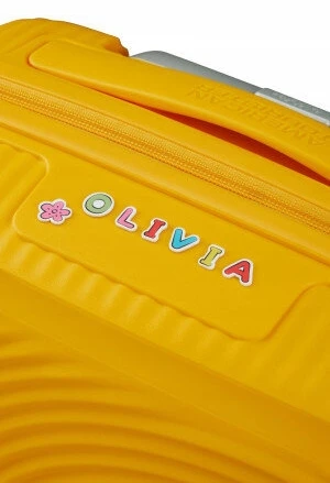 Kelioninis Mažas lagaminas American Tourister Soundbox Pastel Geltona 55cm, S, geltonas