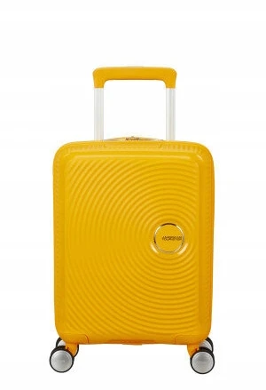 Kelioninis Mažas lagaminas American Tourister Soundbox Pastel Geltona 55cm, S, geltonas