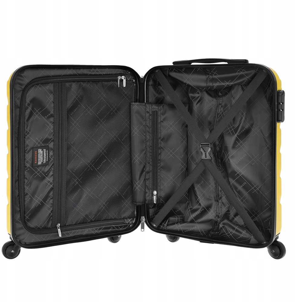 Mažas lagaminas Barrens, S, 34 L, geltonas