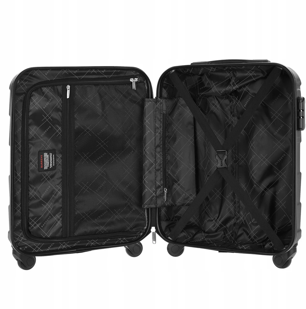 Mažas lagaminas Barrens, S, juodas, 34L