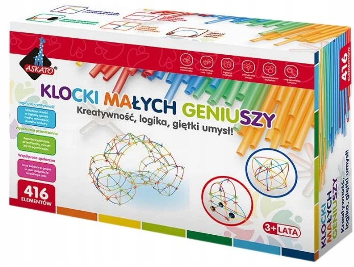 Mažųjų genijų blokai Maži šiaudeliai 416 el - Askato