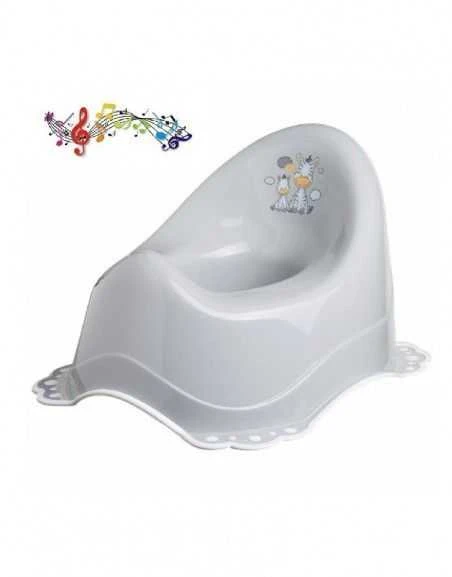 MALTEX Potty 2K su muzikine dėžute Zebra balta/pilka