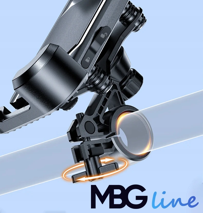Mbg Line ANTIVIBRACINIS KIETAS DVIRAČIO MOTOCIKLO LAIKIKLIS TELEFONUI MBG linija MBM