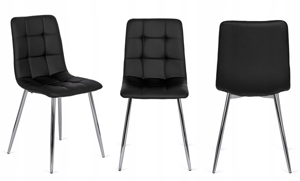 Fotelis Mebel Elite Kėdė ENZO, juoda, eko oda