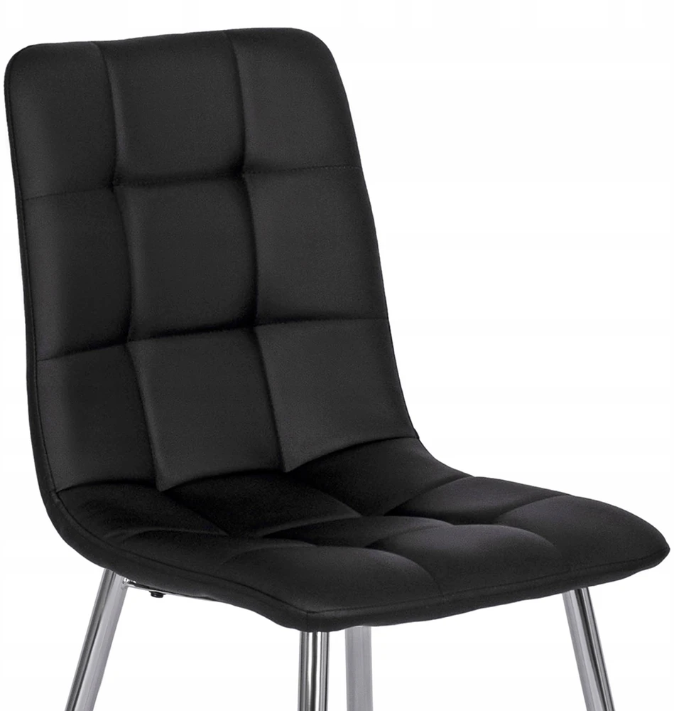 Fotelis Mebel Elite Kėdė ENZO, juoda, eko oda