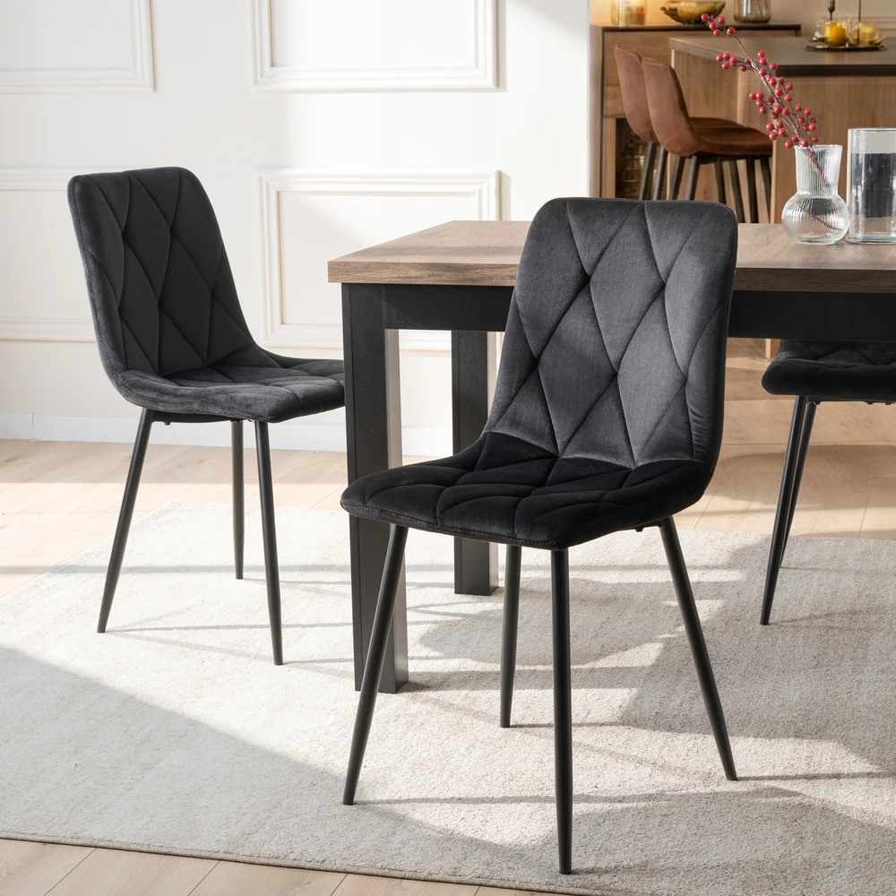 Mebel Elite ROBIN Pilka Aksominė Kėdė – Komfortas ir Elegancija Jūsų Erdvėje