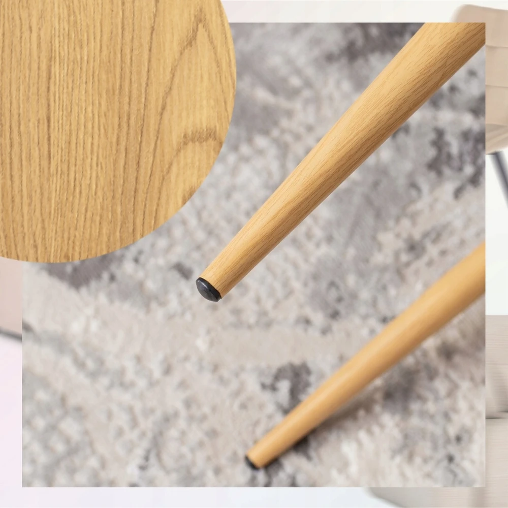 Mebel Elite Minkšta skandinaviška kėdė svetainei, valgomajam ir virtuvei, juoda TORINO