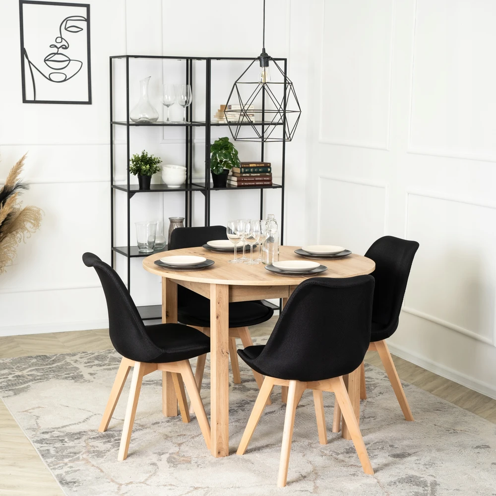 Fotelis Mebel Elite Kėdė NEVEL, juoda