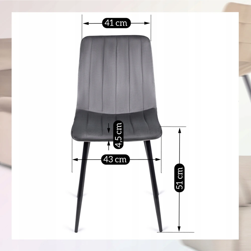 Fotelis Mebel Elite Ibis Pilka Aksominė Kėdė – Jūsų Komforto ir Stiliaus Sprendimas