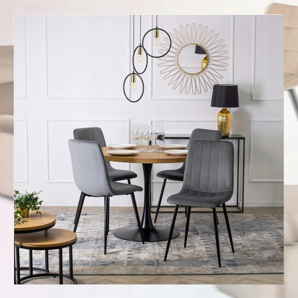 Fotelis Mebel Elite Ibis Pilka Aksominė Kėdė – Jūsų Komforto ir Stiliaus Sprendimas