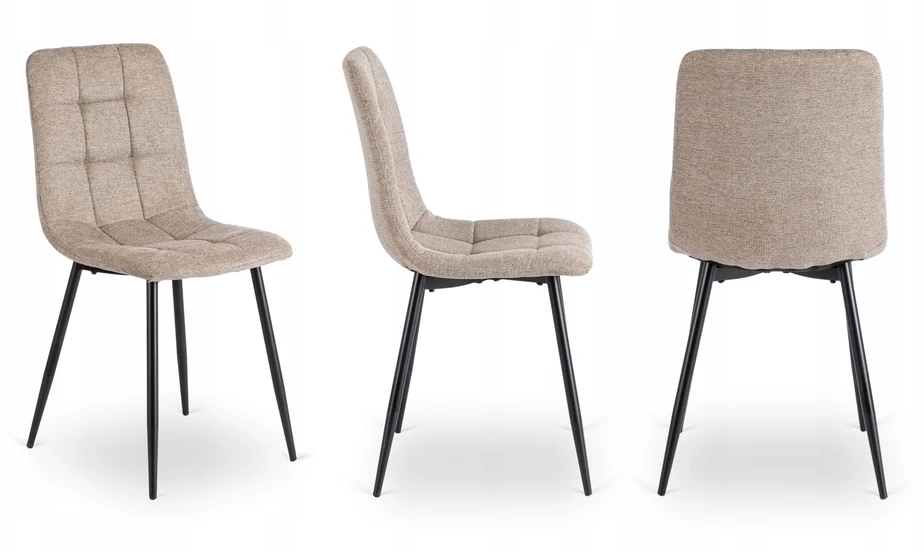 Mebel Elite Minkšta virtuvės kėdė valgomajam Virtuvei Svetainė Loft rusvai gelsvas PERU 2