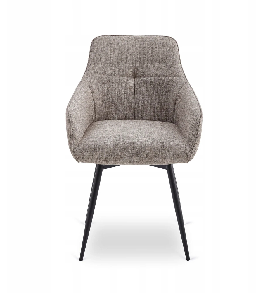 Fotelis Mebel Elite Minkštas besisukantis svetainės krėslas LARISA Cappuccino Modern