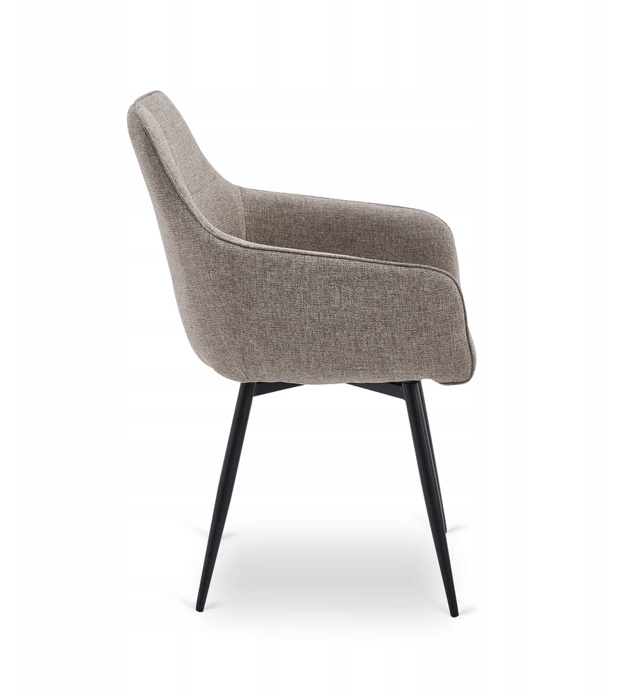 Fotelis Mebel Elite Minkštas besisukantis svetainės krėslas LARISA Cappuccino Modern