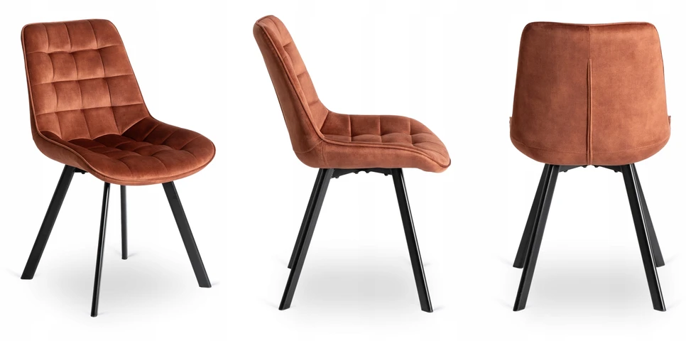Fotelis Mebel Elite Kėdė RICK, rusva, veliūras