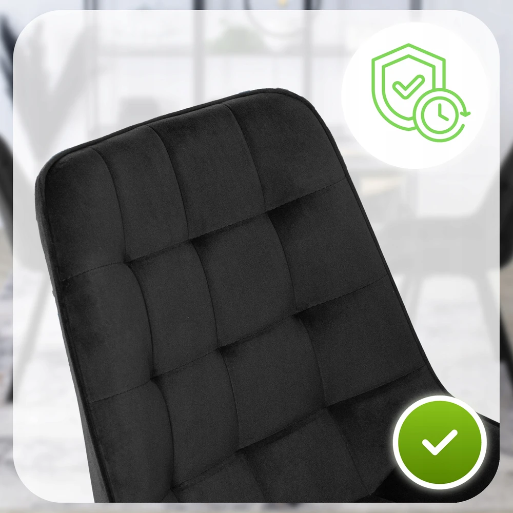 Fotelis Mebel Elite Valgomojo kėdė Rick, juoda