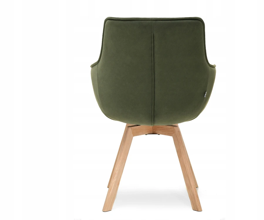 Mebel Partner DESIGNER MINŠTA SUKAMA KĖDĖ SU porankiais ARUBA Ąžuolo kojos