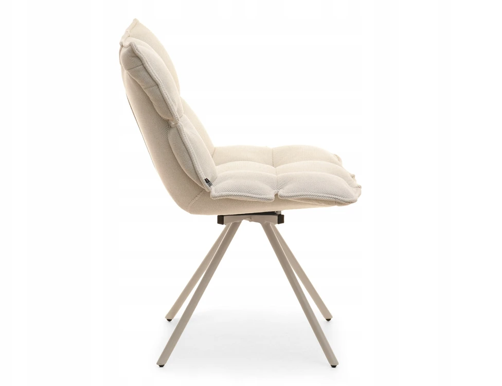 Mebel Partner Dygsniuota SUKAMAMA KĖDĖ VALKOJOJE BE RANKŲ ATRAŠKŲ KREMINĖ AMIR BEIGE
