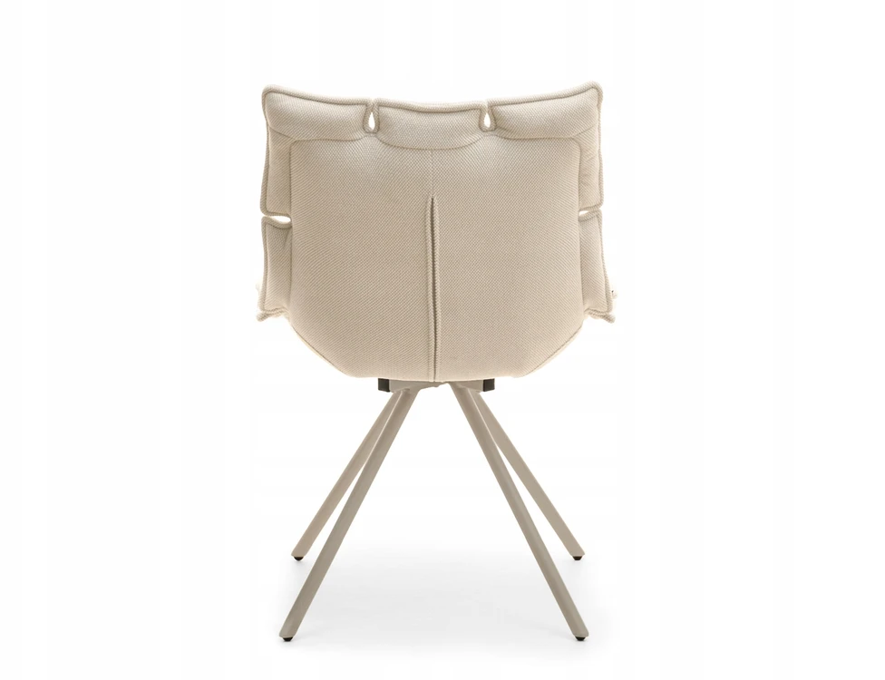 Mebel Partner Dygsniuota SUKAMAMA KĖDĖ VALKOJOJE BE RANKŲ ATRAŠKŲ KREMINĖ AMIR BEIGE