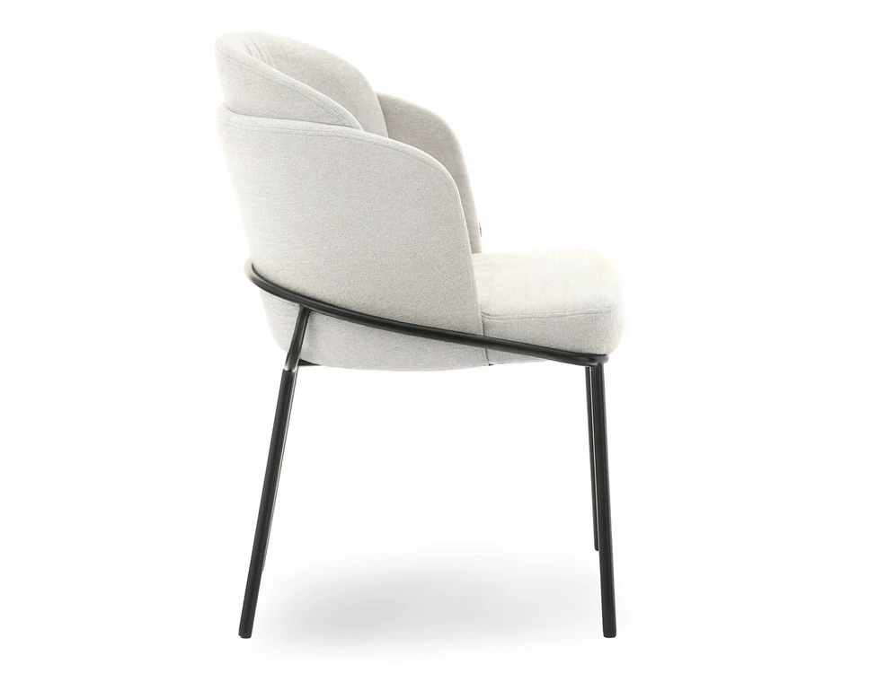 Mebel Partner ELEGANTINGO STILIO KREMINĖ VALGOMO KĖDĖ CONRAD BUCKET Juodas LEGS