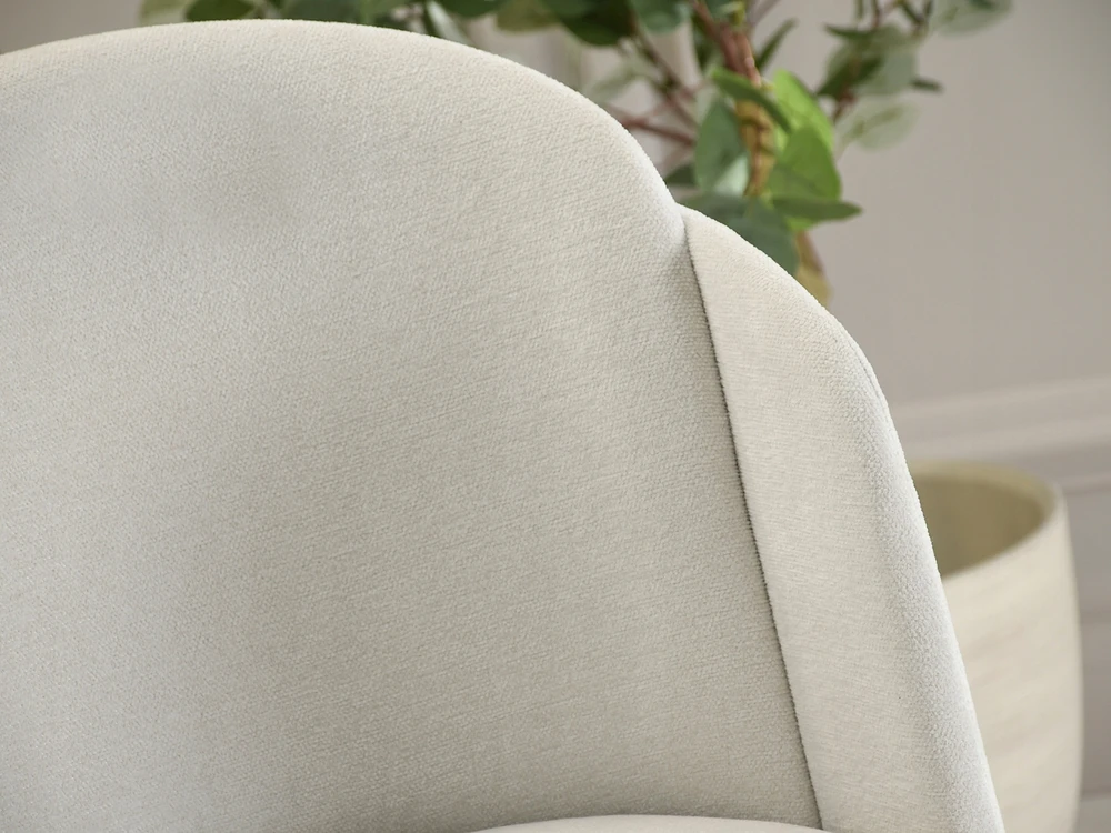 Mebel Partner ELEGANTINGO STILIO KREMINĖ VALGOMO KĖDĖ CONRAD BUCKET Juodas LEGS