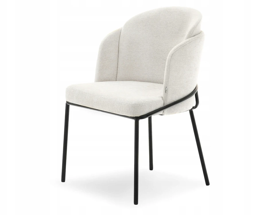 Mebel Partner ELEGANTINGO STILIO KREMINĖ VALGOMO KĖDĖ CONRAD BUCKET Juodas LEGS