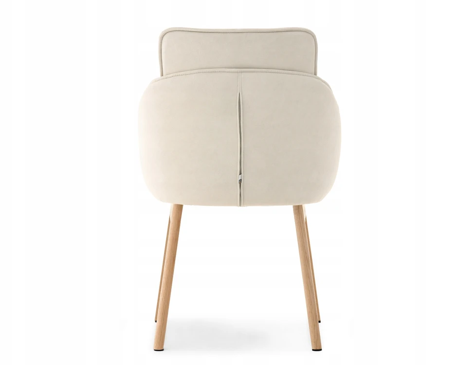 Mebel Partner ELEGANTIŠKA VALGOMO KĖDĖ SU RANKŲ ATRAMAIS MISTRAL BACKET BEIGE Ąžuolo