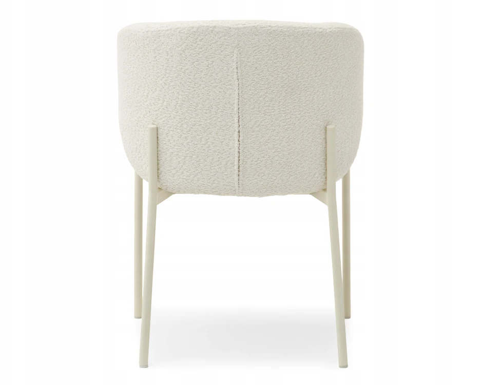 Mebel Partner ELEGANTIŠKAS MINŠTAS KIAUŠAS KĖDĖS ŠVIESUS KREMAS MAREN CREAM LEGS