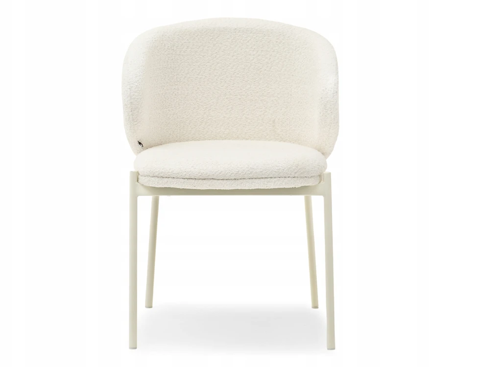 Mebel Partner ELEGANTIŠKAS MINŠTAS KIAUŠAS KĖDĖS ŠVIESUS KREMAS MAREN CREAM LEGS