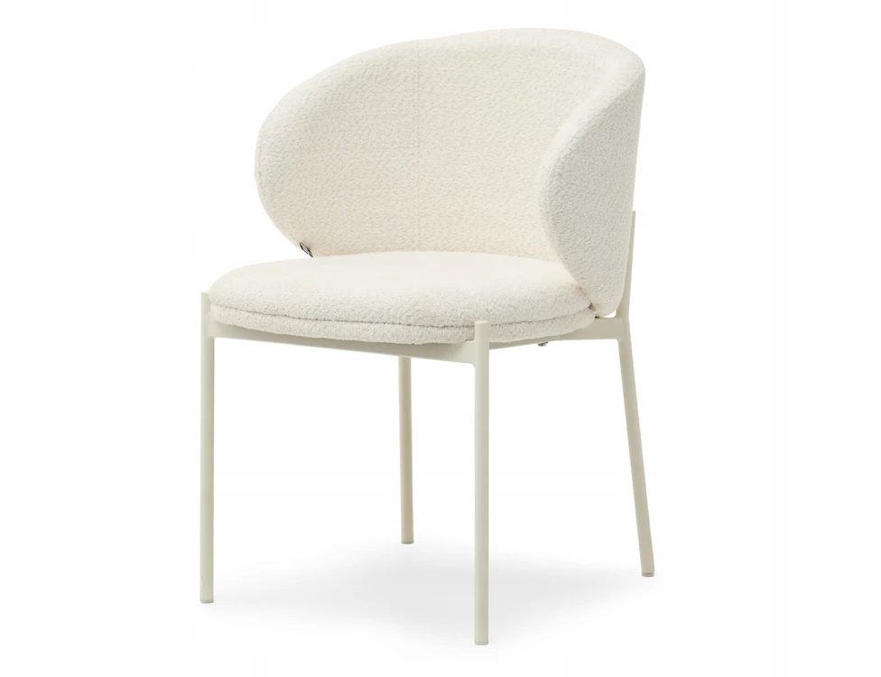 Mebel Partner ELEGANTIŠKAS MINŠTAS KIAUŠAS KĖDĖS ŠVIESUS KREMAS MAREN CREAM LEGS