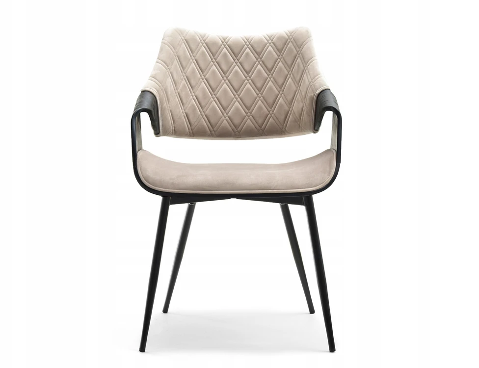 Mebel Partner ELEGANTIŠKOS SUlenktos MEDINĖS KĖDĖS SU DAUGINĖTA ATGALĖS RENZO Juodas BEIGE