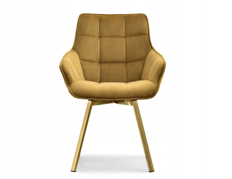 Mebel Partner GLAMOUR ARUBA BUCKET KĖDĖ, AUKSO VELIŪRAS, AUKSO PAGRINDAS, SUKIMAS