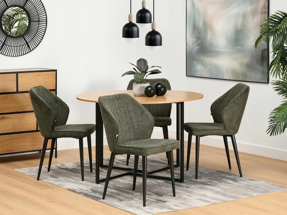 Mebel-Partner kėdė, žalias audinys, 1 vnt.