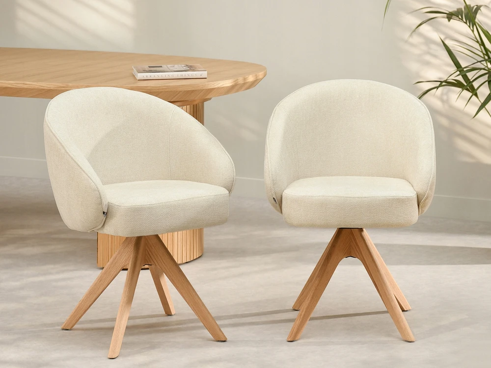 Mebel Partner MADINGA KIAUŠO VALGOMO KĖDĖ, MINŠTA, SUKIAMA pavėsinė, Ąžuolo koja