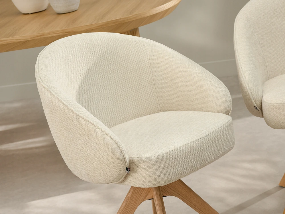 Mebel Partner MADINGA KIAUŠO VALGOMO KĖDĖ, MINŠTA, SUKIAMA pavėsinė, Ąžuolo koja