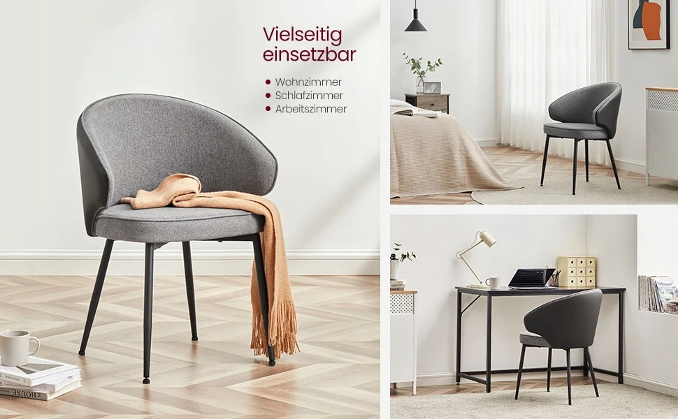 Mebel Partner Minkšta valgomojo kėdė, fotelis su porankiais