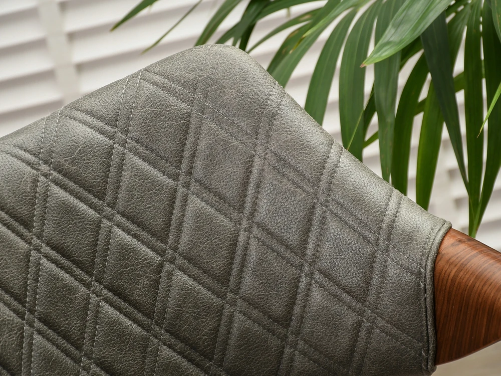 Mebel Partner MINŠTA KĖDĖ IŠ ŽALIO AUDINIO VINTAGE RENZO GRAIKIŲ RIEŠUTŲ JUODOS KOJOS