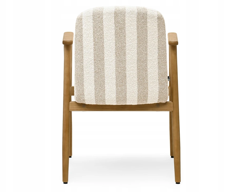Mebel Partner MODERNI DRYŽOTA KĖDĖ SU Ąžuolo porankiais LOFOT CREAM BEIGE