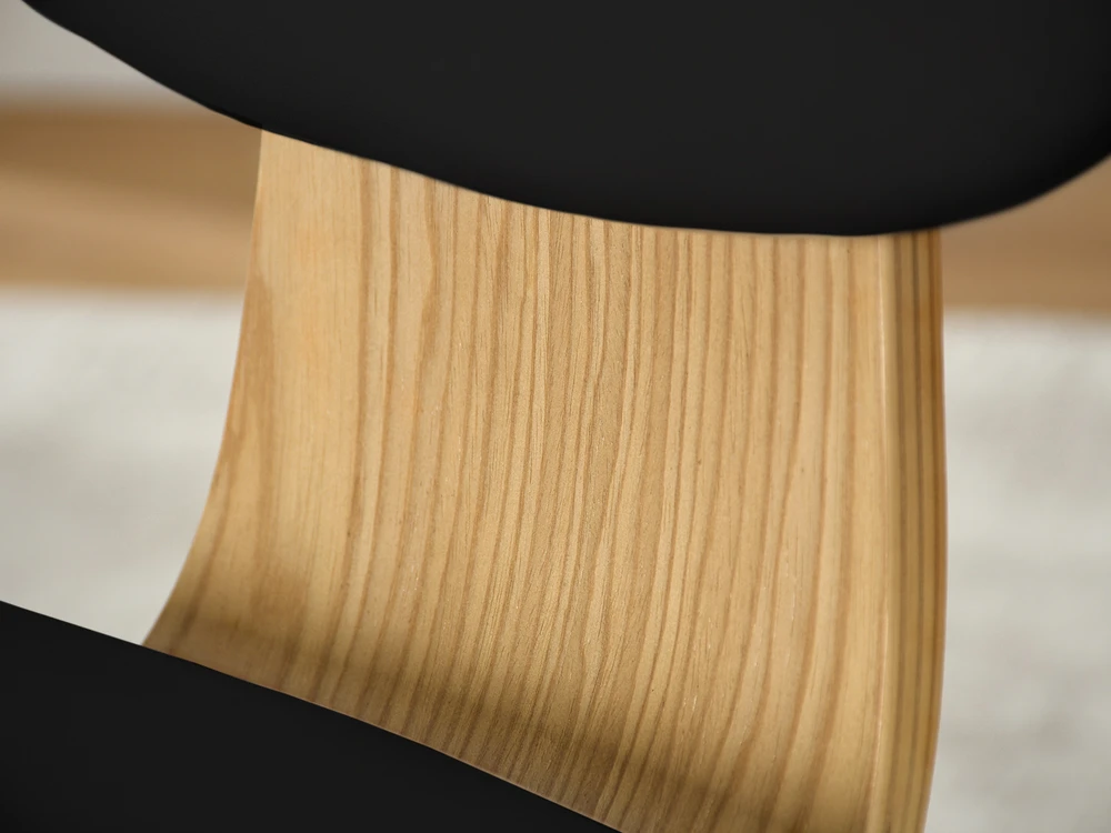Mebel Partner MODERNI JUODINĖ ODINĖ KĖDĖ VALGOMOJE SVETAINEI JULIO, ĄŽUOLO PAGRINDAS