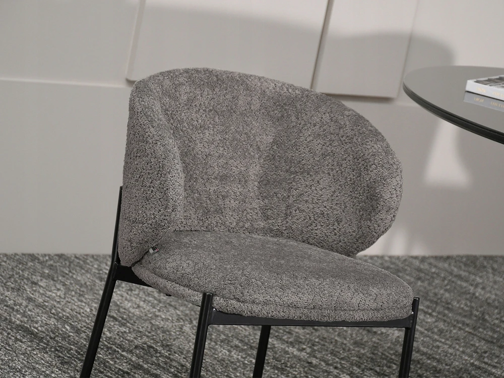 Mebel Partner MODERNUS MINŠTAS KAUŠAS KĖDĖ Pilkas MAREN Juodas BASE