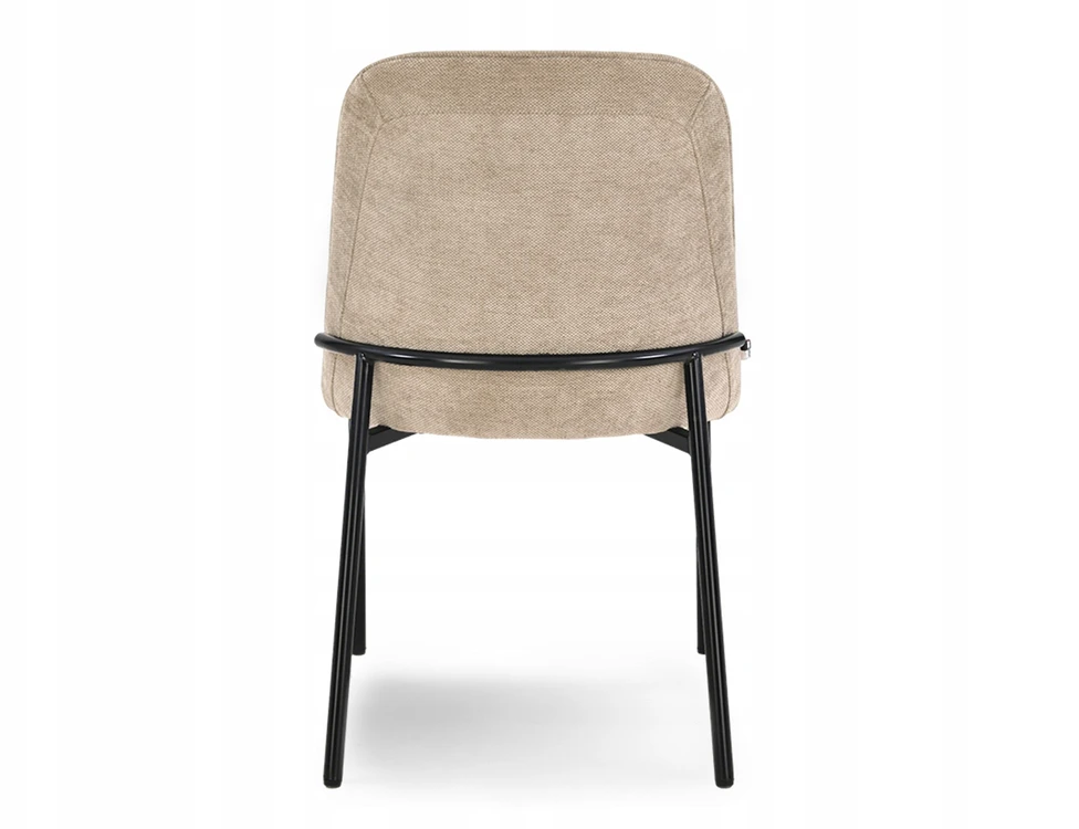 Mebel Partner MODNEE VALGOMO KĖDĖ MINIMALISTINĖ ŠVIESI BEIGE ERNEST Juodas BASE