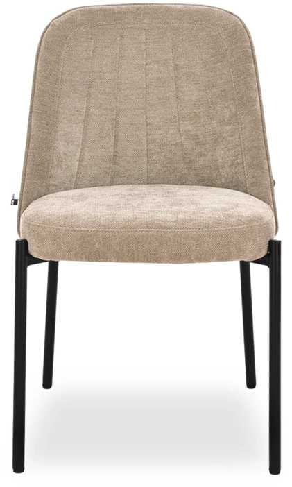 Mebel Partner MODNEE VALGOMO KĖDĖ MINIMALISTINĖ ŠVIESI BEIGE ERNEST Juodas BASE