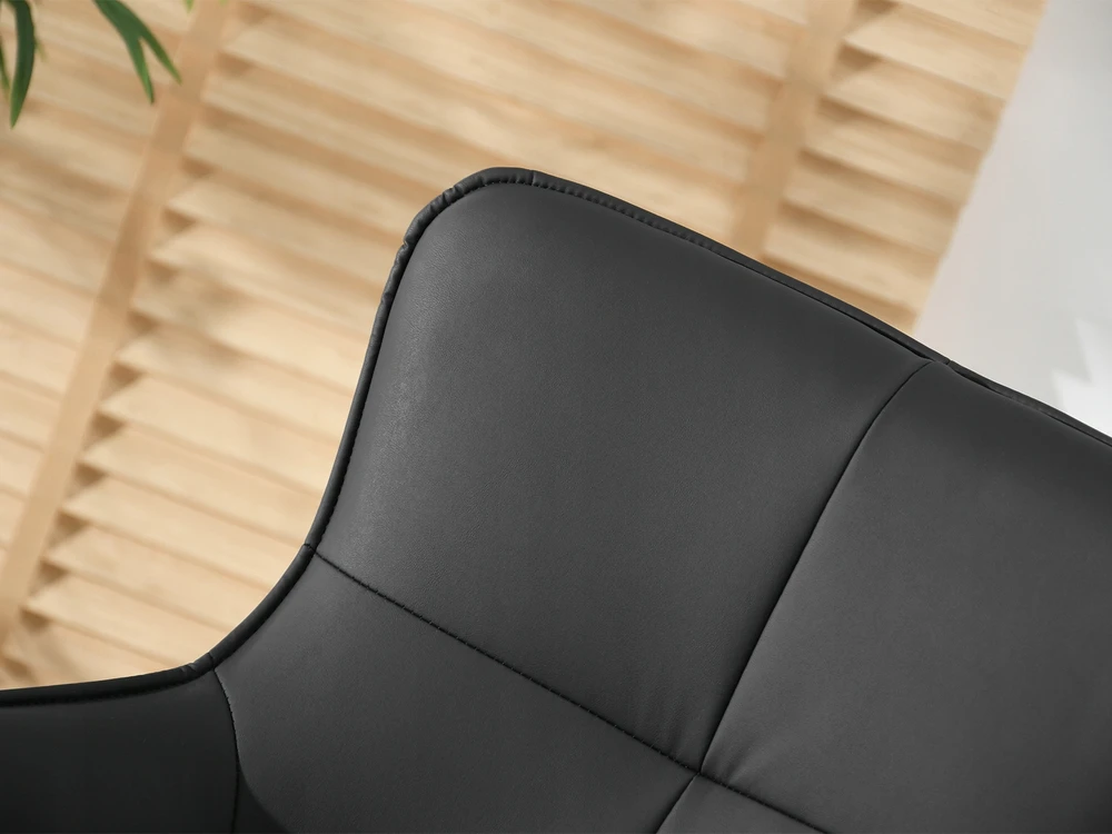 Mebel Partner NELAIKANTI ODINĖ KĖDĖ SU PORANKIAIS SVETAINEI, Juodas KORDIAUS ĄŽUOLAS
