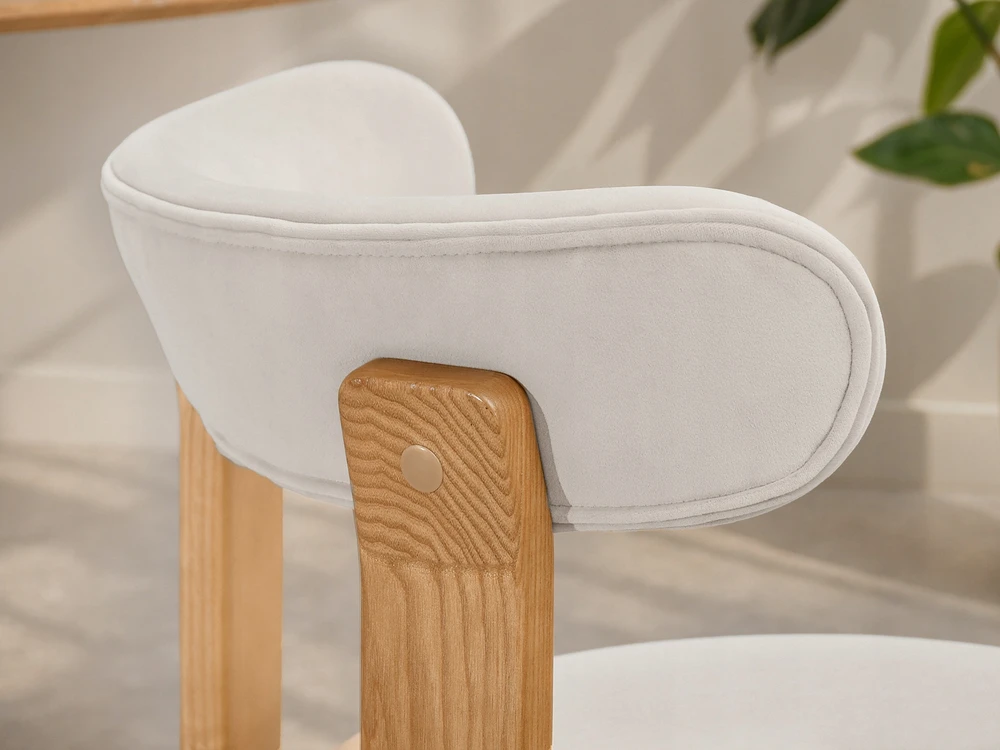 Mebel Partner NESENANTI KĖDĖ SU SUAPVALINTA ATGALINĖ SĖDYNĖ, PILKAS KALINDA ĄŽUOLAS