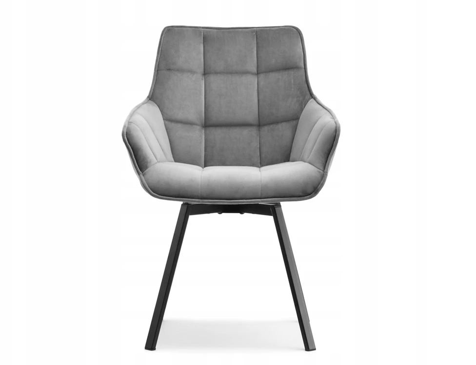 Mebel Partner PATOGI PRAKTIŠKA SUKAMA KĖDĖ SU porankiais ARUBA VELVET GRAY